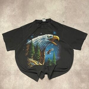 Vintage Eagle Biker Nature Tee Shirt